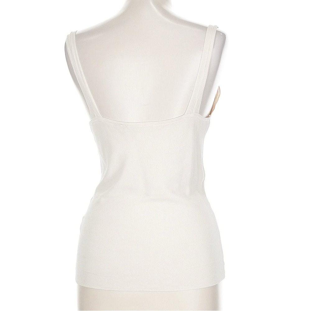Zara Cream Ribbed Knit Top - Picture 2 of 3